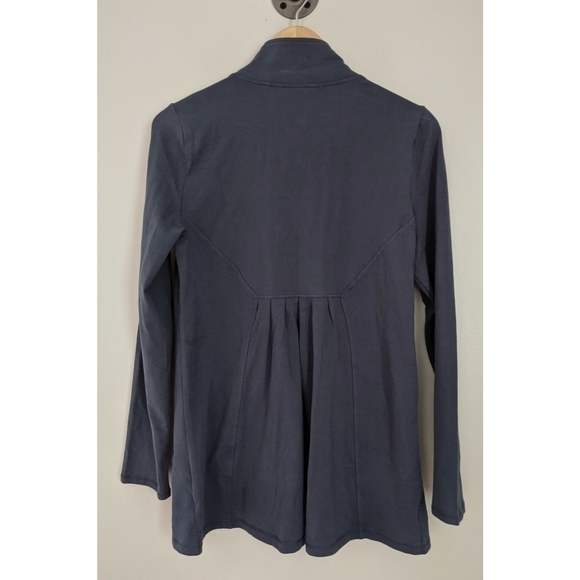 Soft Surroundings Della Slate Blue Button Jacket - Picture 4 of 9